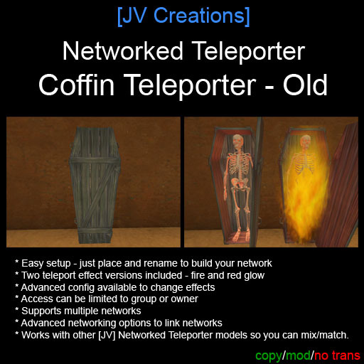 Old Coffin Networked Teleporter - Easy Setup