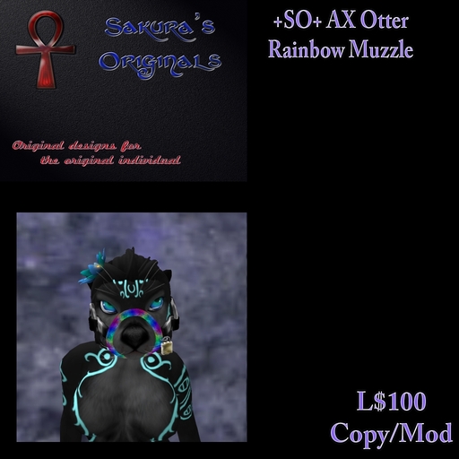 +SO+ AX Otter Rainbow Muzzle (BOXED)