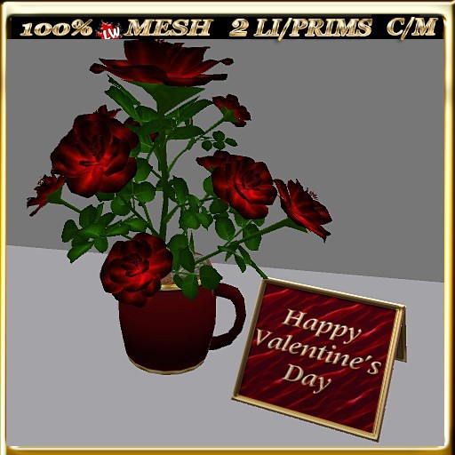 LW_ Valentine Roses in Cup 5