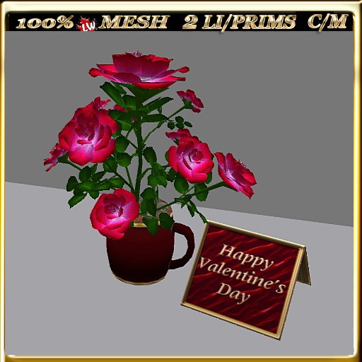 LW_ Valentine Roses in Cup 6