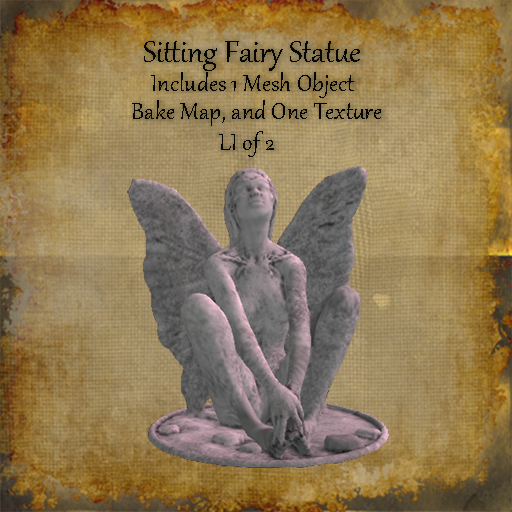 Bad Katz Sitting Fairy Statue