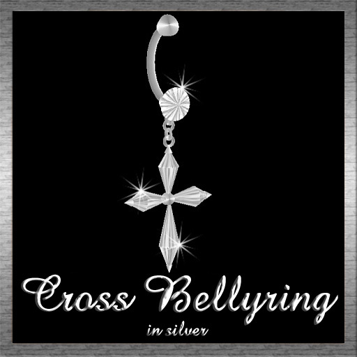 Dex's Cross Bellyring In Silver