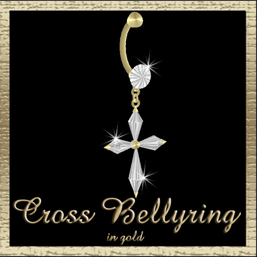 Dex's Cross Bellyring In Gold