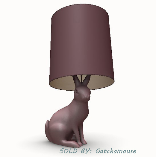 -David Heather-Rabbit Lamp/Pink