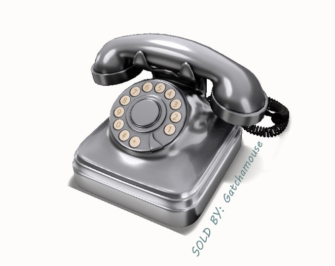 David heather- Rotary Phone/ Silver