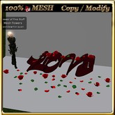 LW_ Love Text with Roses