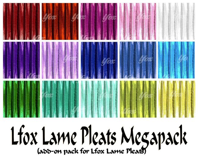 lfox Lame Pleats Mega Pack
