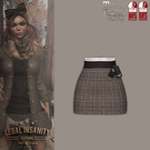 Legal Insanity - Shan plaid mini skirt brown