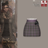 Legal Insanity - Shan tartan brown mini skirt