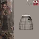 Legal Insanity - Shan tartan beige mini skirt