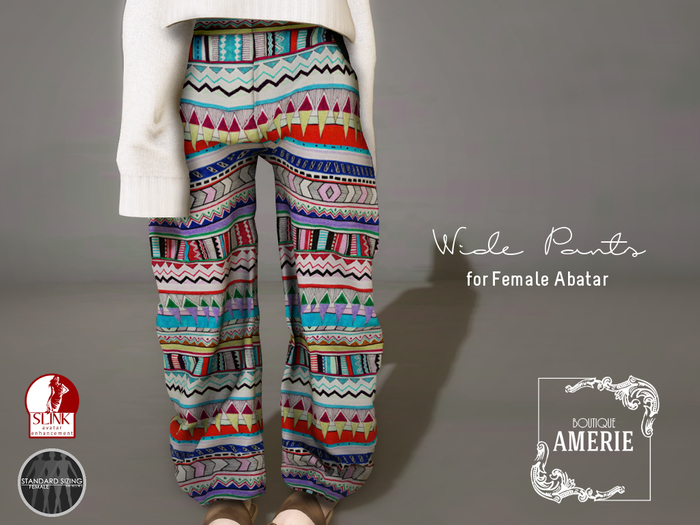 AMERIE - Wide pants(Pat03)