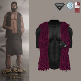 Legal Insanity - Jamie fur vest fucsia