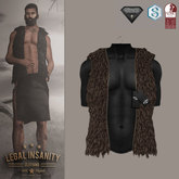Legal Insanity - Jamie fur vest brown