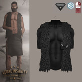 Legal Insanity - Jamie fur vest black