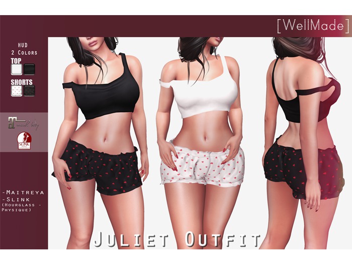 [WellMade] Juliet Outfit - HUD 2 Colors