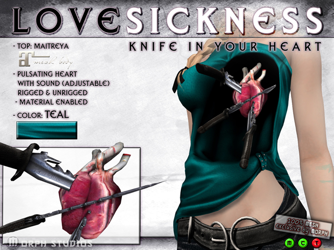 0o Love Sickness: TEAL - KNIFE in my HEART (Maitreya)