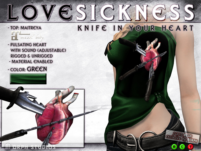 0o Love Sickness: GREEN - KNIFE in my HEART (Maitreya)