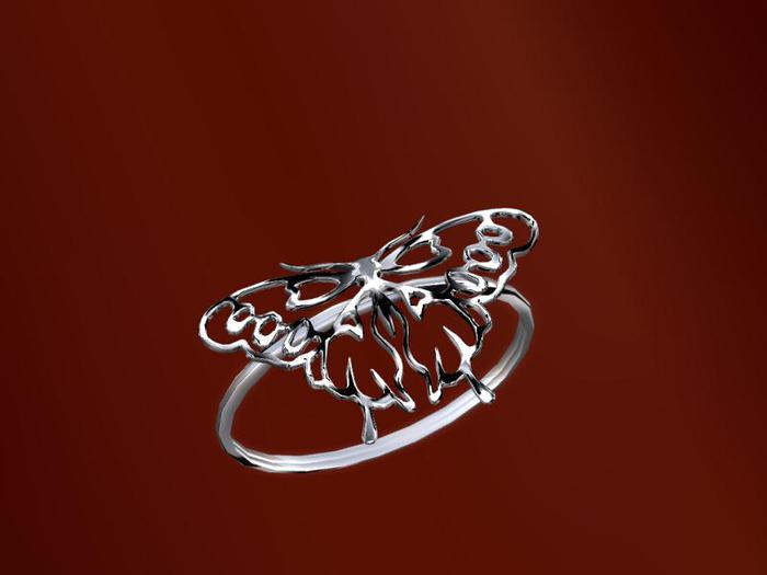 TM Butterfly Right Hand Ring - Color Change - Brightness - Resize