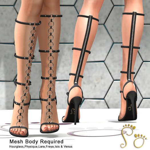 Slipper - Alyx Gladiator Sandals Black 