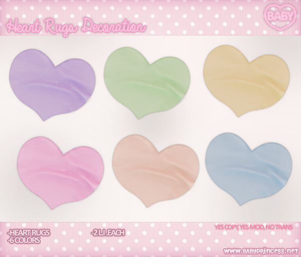 :*BABY*: Heart Rugs