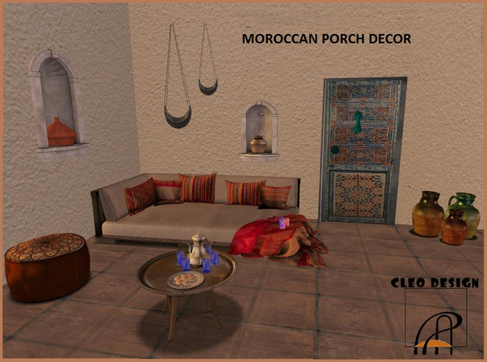 MOROCCAN PORCH DECOR-CLEO DESIGN-