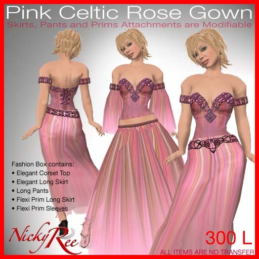 Rose Celtic Rose Gown