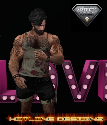 HOTLINE VALENITINES BLACK AND TAN SET