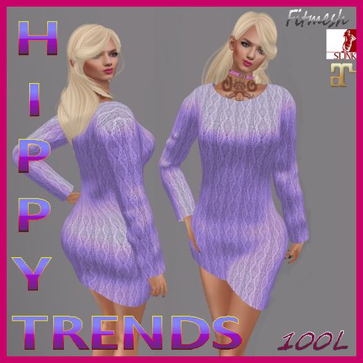 {HT} Lavender Asymmetric Sweater