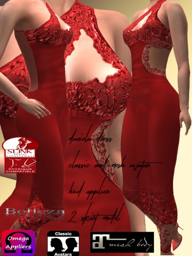 Daniela Dress classic and mesh avatar