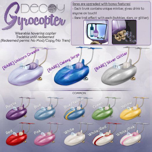 [Decoy] Wearable Gyrocopter - Striped White/Red