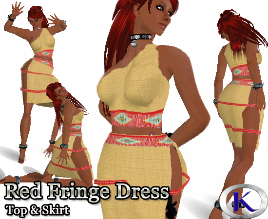 Red Fringe Dress