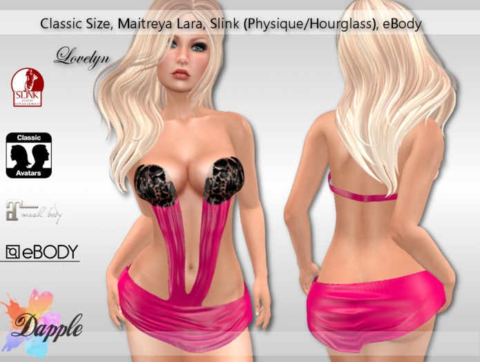Dapple- Lovelyn- Pink/Black [boxed]