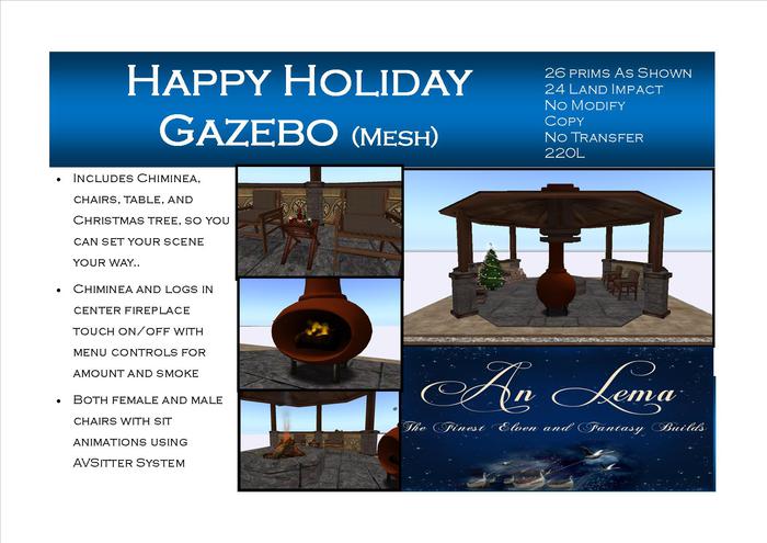Happy Holiday Gazebo