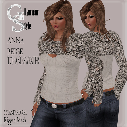 ! GS - ANNA TOP - SWEATER BEIGE
