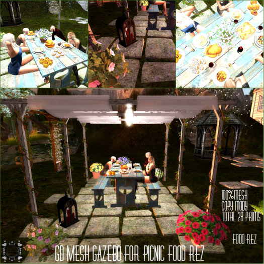 GD MESH GAZEBO FOR PICNIC FOOD REZ