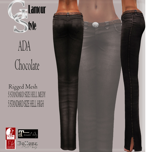 ! GS - ADA MESH JEANS CHOCOLATE