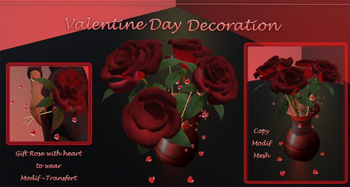 Valentine Day Roses Decoration