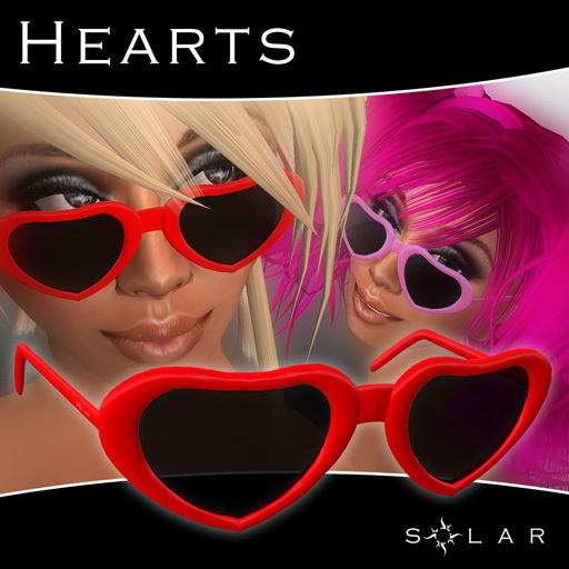 Hearts Sunglasses by Solar Designer Eyewear