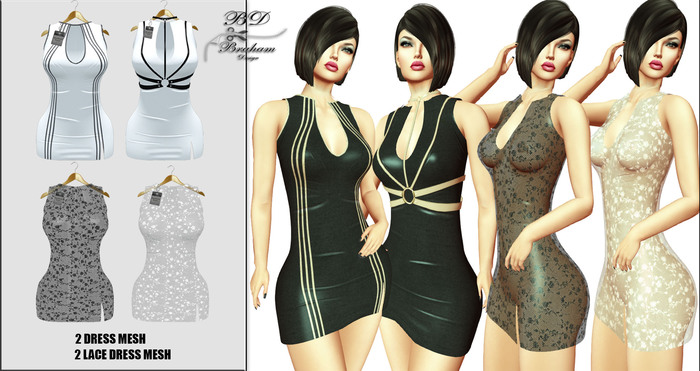 Braham Design Wahite Rune 2 Dress Mesh