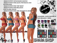 SPORT SHORT TOP AND SNEAKERS