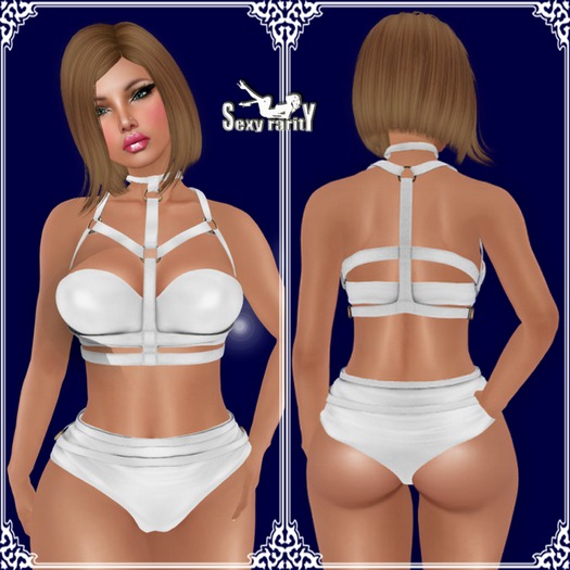 Second Life Marketplace =Zenith= body harness (White) Maitreya