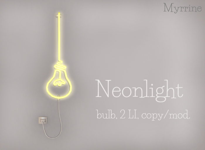 Neon light - bulb (boxed)