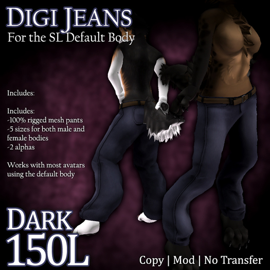 MOOPA Inc. Digi Jeans Dark for LL Body (BOX)