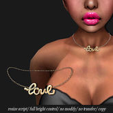 Necklace Love Tiny Gold       -RYCA-