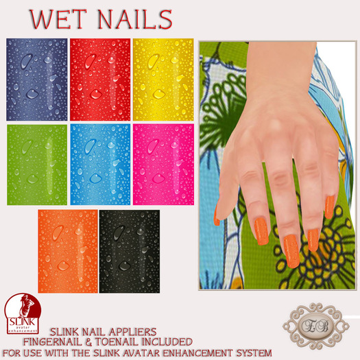 .:Ecce Bellus:. Wet Nails -Slink Hands/Feet Appliers