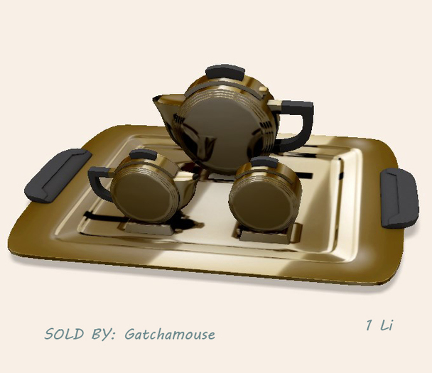 -David Heather-Antique Tea Set/Gold