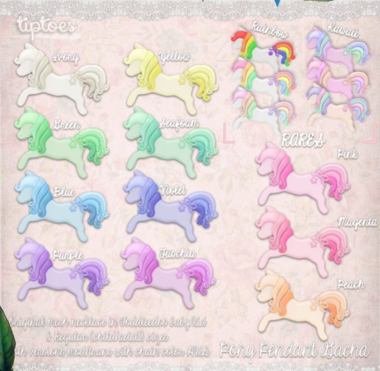 . tiptoes - Pony Pendant - TD - Green