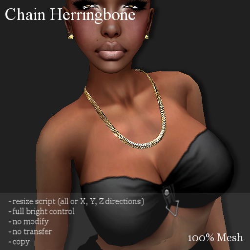 Chain Herringbone-F Gold          -RYCA-