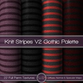 {L} Knit-Stripes V2-Gothic Palette
