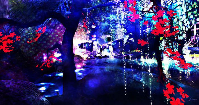 Blue Tree Art- 1.2  Blue Night